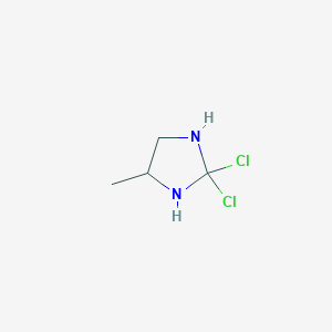 molecular formula C4H8Cl2N2 B13146332 Chloroterpyridinepalladium(1+)chloride 