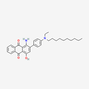 1-Amino-2-(4-(decyl(ethyl)amino)phenyl)-4-hydroxyanthracene-9,10-dione