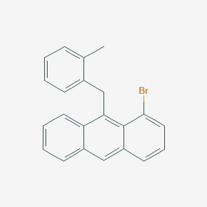 1-Bromo-9-[(2-methylphenyl)methyl]anthracene