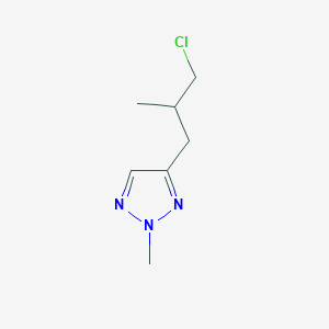 4-(3-Chloro-2-methylpropyl)-2-methyl-2H-1,2,3-triazole