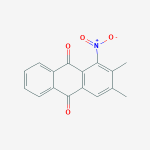 molecular formula C16H11NO4 B13146389 9,10-Anthracenedione, 2,3-dimethyl-1-nitro- CAS No. 61415-76-7