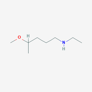 molecular formula C8H19NO B13146406 Ethyl(4-methoxypentyl)amine 