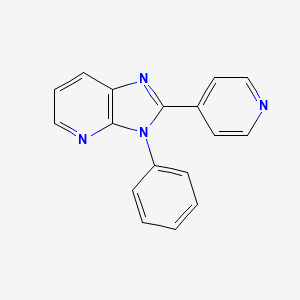 molecular formula C17H12N4 B13146439 3-Phenyl-2-(pyridin-4-yl)-3H-imidazo[4,5-b]pyridine 