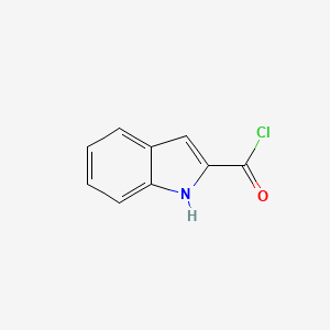 molecular formula C9H6ClNO B1314644 1H-吲哚-2-甲酰氯 CAS No. 58881-45-1