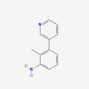 molecular formula C12H12N2 B13146441 2-Methyl-3-(pyridin-3-yl)aniline 