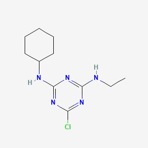 6-Chloro-N-cyclohexyl-N'-ethyl-1,3,5-triazine-2,4-diamine