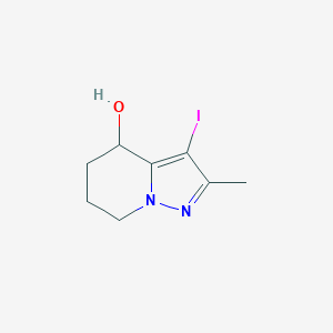 3-Iodo-2-methyl-4,5,6,7-tetrahydropyrazolo[1,5-a]pyridin-4-ol