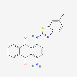 1-Amino-4-[(6-methoxy-1,3-benzothiazol-2-yl)amino]anthracene-9,10-dione