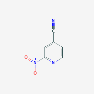 molecular formula C6H3N3O2 B13146482 2-Nitroisonicotinonitrile 