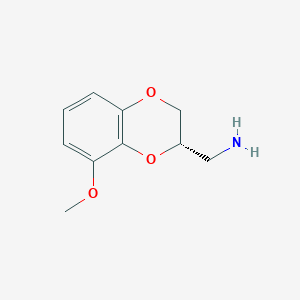 [(3S)-5-methoxy-2,3-dihydro-1,4-benzodioxin-3-yl]methanamine