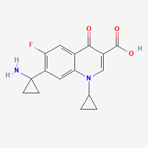 3-Quinolinecarboxylic acid, 1,4-dihydro-7-(1-aminocyclopropyl)-1-cyclopropyl-6-fluoro-4-oxo-