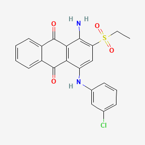 1-Amino-4-((3-chlorophenyl)amino)-2-(ethylsulphonyl)anthraquinone