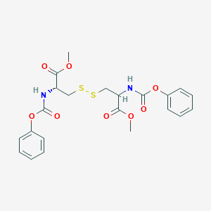 methyl (2R)-3-[[3-methoxy-3-oxo-2-(phenoxycarbonylamino)propyl]disulfanyl]-2-(phenoxycarbonylamino)propanoate