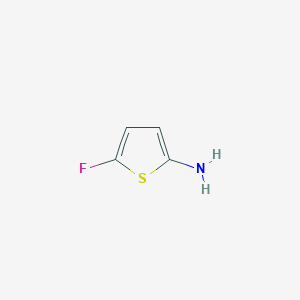 molecular formula C4H4FNS B13146596 5-Fluorothiophen-2-amine 