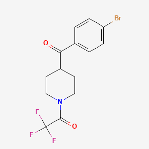 molecular formula C14H13BrF3NO2 B1314660 2,2,2-三氟-1-(4-(4-溴苯甲酰)哌啶-1-基)乙酮 CAS No. 203186-01-0