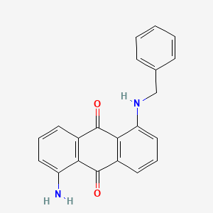 molecular formula C21H16N2O2 B13146608 1-Amino-5-(benzylamino)anthracene-9,10-dione CAS No. 88447-10-3