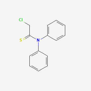 molecular formula C14H12ClNS B13146613 2-chloro-N,N-diphenylethanethioamide CAS No. 57988-98-4