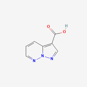 molecular formula C7H5N3O2 B1314670 Pyrazolo[1,5-b]pyridazine-3-carboxylic acid CAS No. 88561-91-5