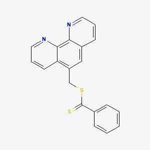 molecular formula C20H14N2S2 B13146700 (1,10-Phenanthrolin-5-yl)methyl benzenecarbodithioate CAS No. 918503-12-5