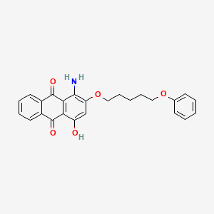 1-Amino-4-hydroxy-2-((5-phenoxypentyl)oxy)anthracene-9,10-dione