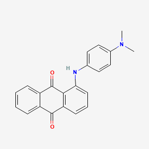 molecular formula C22H18N2O2 B13146841 1-[4-(Dimethylamino)anilino]anthracene-9,10-dione CAS No. 51970-72-0