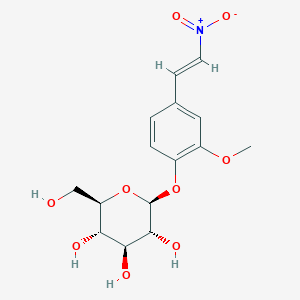 beta-D-Glucopyranoside, 2-methoxy-4-(2-nitroethenyl)phenyl