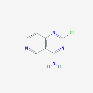 molecular formula C7H5ClN4 B13146888 2-Chloropyrido[4,3-d]pyrimidin-4-amine 