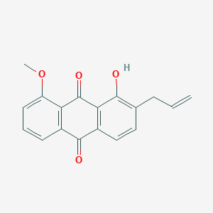 molecular formula C18H14O4 B13146901 2-Allyl-1-hydroxy-8-methoxyanthracene-9,10-dione CAS No. 85313-88-8