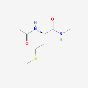 B1314692 N~2~-Acetyl-N-methyl-L-methioninamide CAS No. 29744-03-4