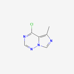 molecular formula C6H5ClN4 B1314699 4-Chloro-5-methyl-imidazo[5,1-F][1,2,4]triazine CAS No. 865444-79-7