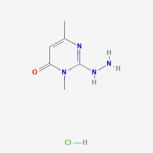 2-Hydrazinyl-3,6-dimethylpyrimidin-4(3H)-onehydrochloride