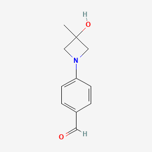 4-(3-Hydroxy-3-methylazetidin-1-yl)benzaldehyde