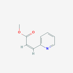 molecular formula C9H9NO2 B13147118 Methyl(Z)-3-(pyridin-2-yl)acrylate 