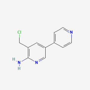 5-(Chloromethyl)-[3,4'-bipyridin]-6-amine