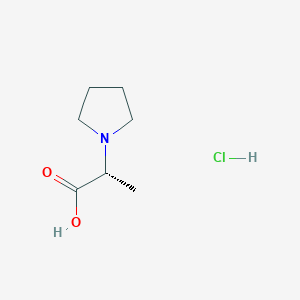 (R)-2-(Pyrrolidin-1-YL)propanoic acid hcl