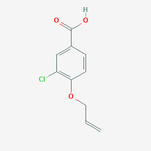 molecular formula C10H9ClO3 B1314744 苯甲酸，3-氯-4-(2-丙烯氧基)- CAS No. 65650-44-4