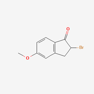 molecular formula C10H9BrO2 B1314748 2-溴-5-甲氧基-1-茚满酮 CAS No. 29278-11-3
