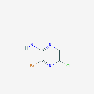 3-Bromo-5-chloro-N-methylpyrazin-2-amine