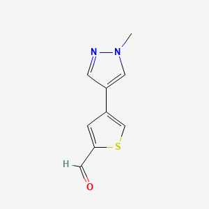 4-(1-Methyl-1H-pyrazol-4-YL)thiophene-2-carbaldehyde