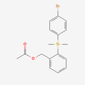 [2-[(4-bromophenyl)-dimethylsilyl]phenyl]methyl acetate