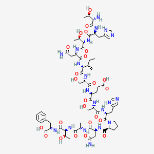 molecular formula C66H98N20O24 B13147666 H-Thr-His-Thr-Asn-Ile-Ser-Glu-Ser-His-Pro-Asn-Ala-Thr-Phe-OH 