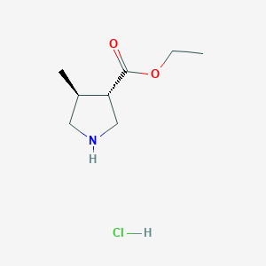 (3S,4S)-Ethyl 4-methylpyrrolidine-3-carboxylate hydrochloride