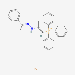 Triphenyl(2-(2-(1-phenylethylidene)hydrazinyl)prop-1-en-1-yl)phosphonium bromide