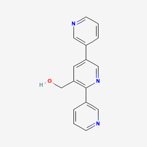 molecular formula C16H13N3O B13147699 (2,5-Dipyridin-3-ylpyridin-3-yl)methanol 