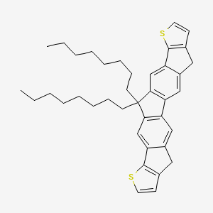 molecular formula C39H46S2 B13147773 14,14-Dioctyl-9,19-dithiaheptacyclo[13.10.0.02,13.04,11.06,10.017,24.018,22]pentacosa-1(15),2(13),3,6(10),7,11,16,18(22),20,24-decaene 