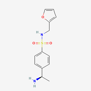 4-[(1R)-1-aminoethyl]-N-(2-furylmethyl)benzenesulfonamide