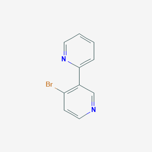 molecular formula C10H7BrN2 B13147815 4'-Bromo-2,3'-bipyridine 