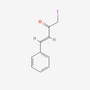 molecular formula C10H9IO B13147826 1-Iodo-4-phenylbut-3-en-2-one 