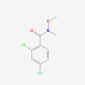 molecular formula C9H9Cl2NO2 B1314790 2,4-Dichloro-N-methoxy-N-methylbenzamide CAS No. 646528-36-1