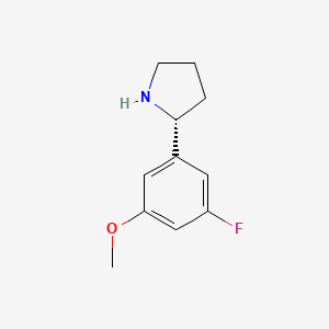 (R)-2-(3-Fluoro-5-methoxyphenyl)pyrrolidine